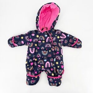 Wippette Snowsuit Hooded Footie Fleece Lined